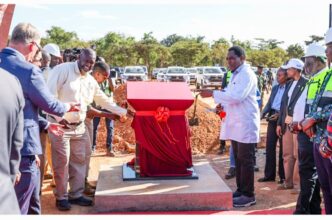 Zambian President Hakainde Hichilema officially launches the shaft sinking at Mingomba Mine in Chililabombwe on April 29, 2026. Photo: State House Media