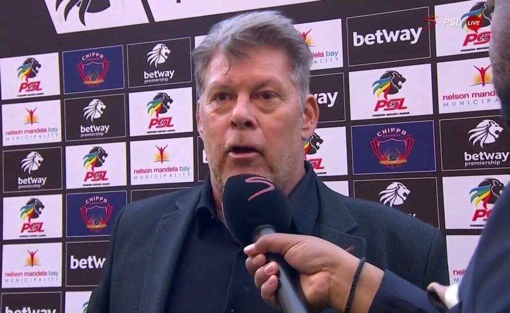 Luc Eymael. Picture: Screenshot/SuperSportTV