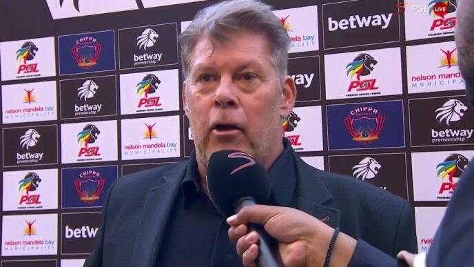 Luc Eymael. Picture: Screenshot/SuperSportTV