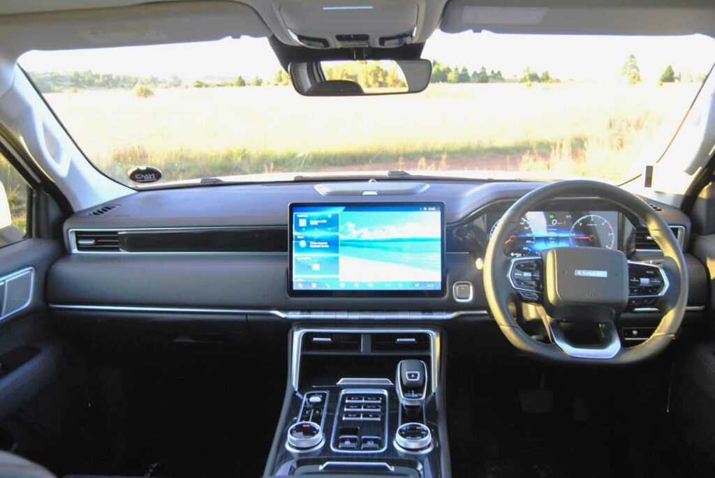 The Tunland V9’s interior is more SUV than bakkie. Picture: Charl Bosch