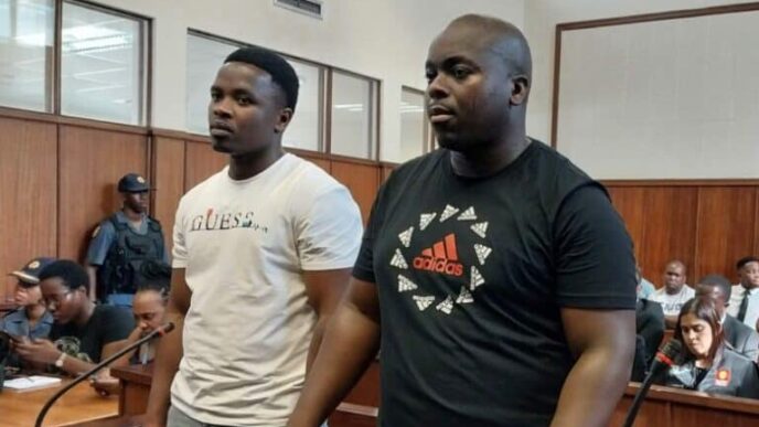 Siyabonga Gezani Ndimande and Malusi Dave Ndimande appeared at the Durban Magistrate’s Court. Picture: Berea Mail