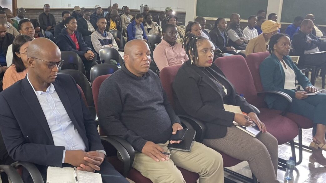 Sindy Mthimkhulu, the first Executive Secretary of the Incomati and Maputo Watercourse Commission (INMACOM), attends the Climate Change Commemoration Day held at the University of Eswatini's Luyengo Campus on World Earth Day, April 22, 2026.