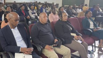Sindy Mthimkhulu, the first Executive Secretary of the Incomati and Maputo Watercourse Commission (INMACOM), attends the Climate Change Commemoration Day held at the University of Eswatini's Luyengo Campus on World Earth Day, April 22, 2026.