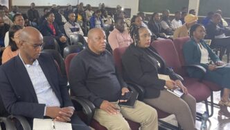 Sindy Mthimkhulu, the first Executive Secretary of the Incomati and Maputo Watercourse Commission (INMACOM), attends the Climate Change Commemoration Day held at the University of Eswatini's Luyengo Campus on World Earth Day, April 22, 2026.