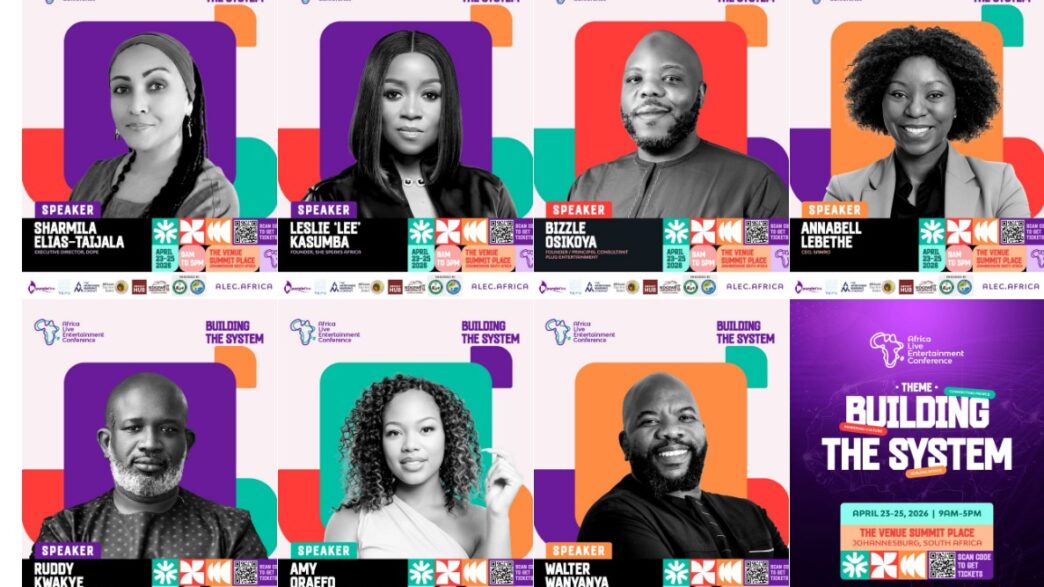 Some of the speakers and panelists pictured at the Africa Live Entertainment Conference (ALEC 2026) held in Johannesburg, South Africa, from April 23 to 25, 2026