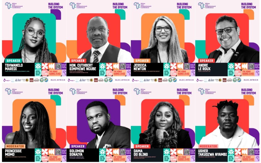 Some of the speakers and panelists pictured at the Africa Live Entertainment Conference (ALEC 2026) held in Johannesburg, South Africa, from April 23 to 25, 2026