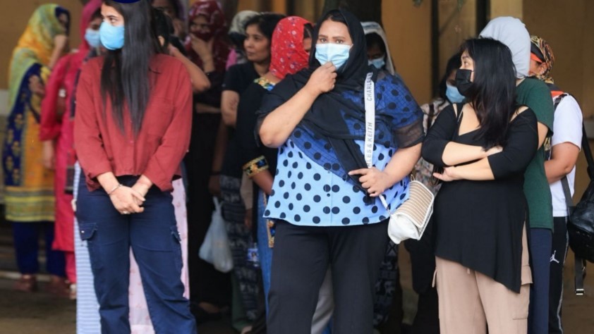 Some of the 231 foreign nationals detained during Uganda's crackdown on illegal immigrants and undocumented businesses in Kampala. (Photo: X/@ntvuganda)