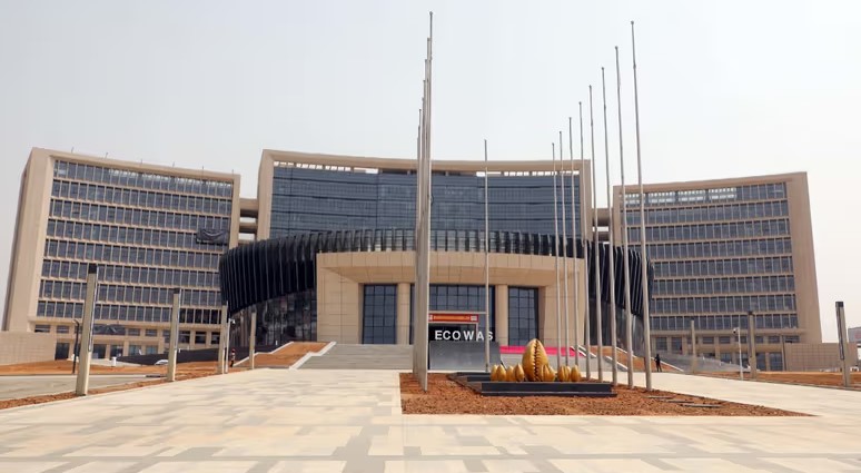 The newly constructed ECOWAS Headquarters in Abuja, Nigeria, a gift from China. [X, formerly Twitter/Carlos Lopes]