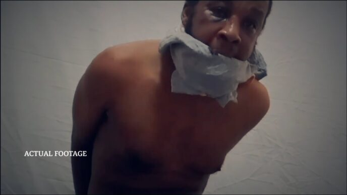 A screengrab from a ransom video shows kidnapped Pretoria businessman Jerry Boshoga, 45, who has not been seen since the footage was circulated