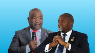 Minister of Education and Training Owen Nxumalo and Prime Minister Russell Dlamini