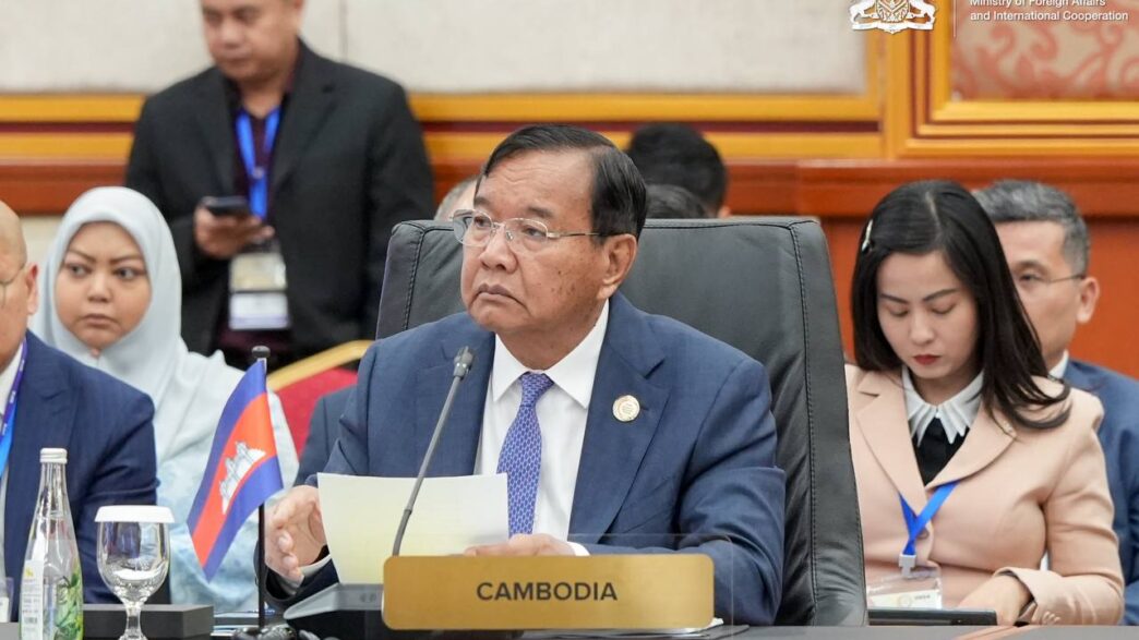 Foreign Minister Prak Sokhonn attends the 25th ASEAN-EU Ministerial Meeting (AEMM) from April 27 to 28 in Bandar Seri Begawan, Brunei Darussalam. Photo by Cambodian Ministry of Foreign Affairs