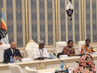 HRH Prince Lindani, Eswatini's parliamentary representative to the OACPS, addresses delegates at the opening of the OACPS Central Africa Region Parliamentary Group Meeting at the ICC Ezulwini Palazzo, Thursday, 7 May 2026.