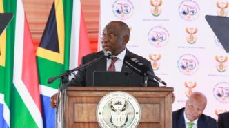 President Cyril Ramaphosa at the TRC Housing Reparations Launch, 7 April 2026. Photo: GCIS