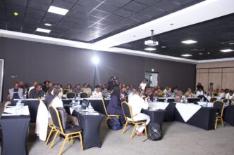 Participants follow proceedings during the IDCE Solar Indaba