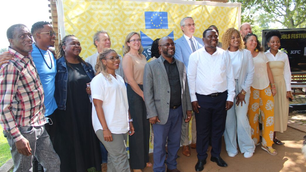 PStakeholders, organisers and learners gather at House on Fire in Malkerns on May 5, 2026, for the official launch of the 2026 EU Bushfire Schools Festival. The festival. Photo by European Union in Eswatini﻿