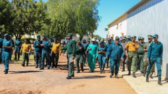 Representatives from SADC Corrections/Prisons/Penitentiary Services touring Hardap Correctional facility in Mariental, Namibia. Photo by HMCS