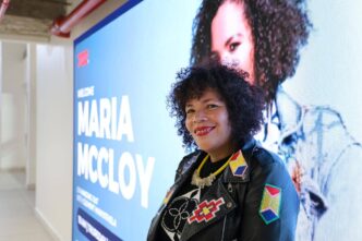 Maria McCloy pictured during her appearance on 702 on 7 May 2026, just days before her passing