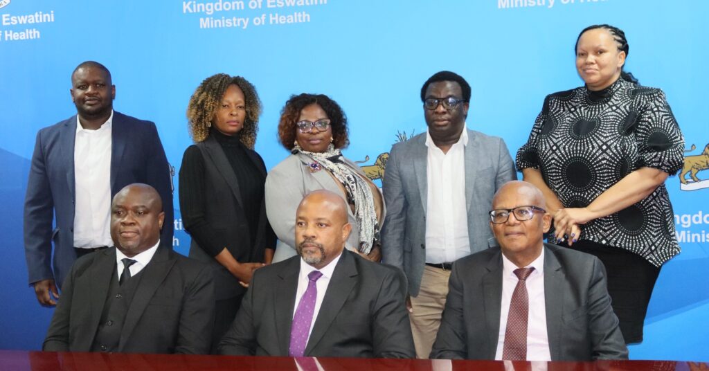 EMSA board members pose for a group photo following their official unveiling by Health Minister Mduduzi Matsebula. Photo: Ministry of Health