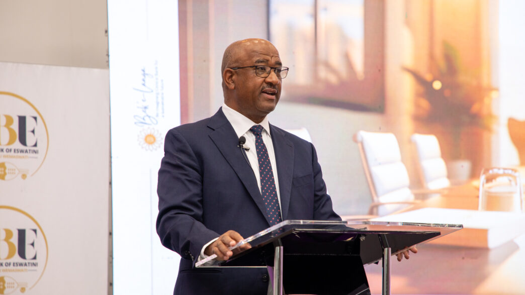 CBE Governor Dr. Phil Mnisi delivers the Annual Monetary Policy Statement at the CBE Complex in Mbabane on Thursday, 8 May 2026.