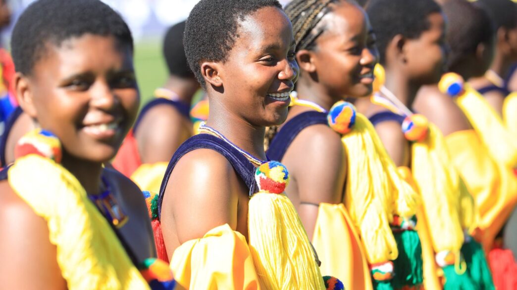 Imiphakatsi contested for the cultural peformances' prizes, including Imbali, at the SMVA Ingwenyama Cup final. Photo by SMVA