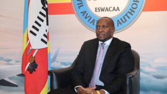 Prime Minister Russell Dlamini addresses the nation following his return from the Africa Forward Summit in Nairobi, Kenya, on Wednesday night.