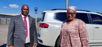 Deputy Prime Minister Thulisile Dladla and Minister for Public Service Mabulala Maseko before their departure to Gaborone, Botswana, where they will represent His Majesty King Mswati III at the state funeral of former Botswana President Festus Mogae on Saturday, 16 May 2026.