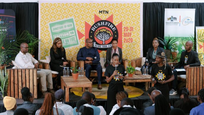 Panellists during the session. Photo: Facebook/MTN Bushfire