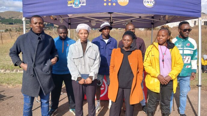 Some of the young people who attended the Youth Empowerment Day at Motshane Inkhundla last Saturday. (Photo: Eswatini National Youth Council)