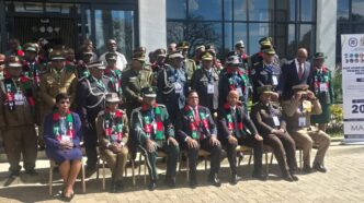 His Majesty's Correctional Services Deputy Commissioner General Bongani Khumalo (centre) with delegates attending the SADC Heads of Corrections/Prisons/Penitentiary Services Annual Conference in Salima, Malawi.
