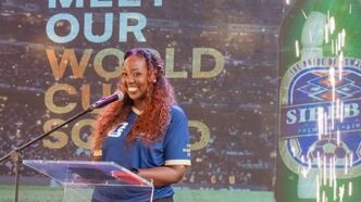 EBL country director, Doreen Tumureebire making her speech. Photo: EBL/Facebook