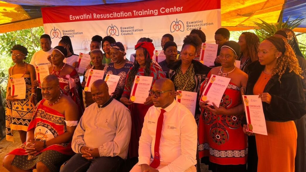Trainees having a photo opportunity after receiving their certificates. Photo by ERC
