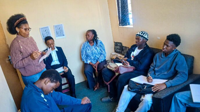 Participants during the Phumelela and Manzini Rotaract Club counselling training session on 15 May. (Photo: Phumelela)