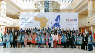 Participants of the first Africa-EU Parliamentary Assembly gather for a group photo at the conclusion of the three-day session held in the Ezulwini Valley, Eswatini, last week.