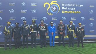 National Commissioner Manoma Vusie Masango and members of the REPS delegation during their visit to Kigali, Rwanda, for the Rwanda National Police 25th Anniversary celebrations. Photo by REPS