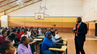 An ACCA representative engages accounting students during a session held as part of the association's visit to Eswatini, aimed at opening doors for aspiring finance professionals in the Kingdom. | Photo: ESIA