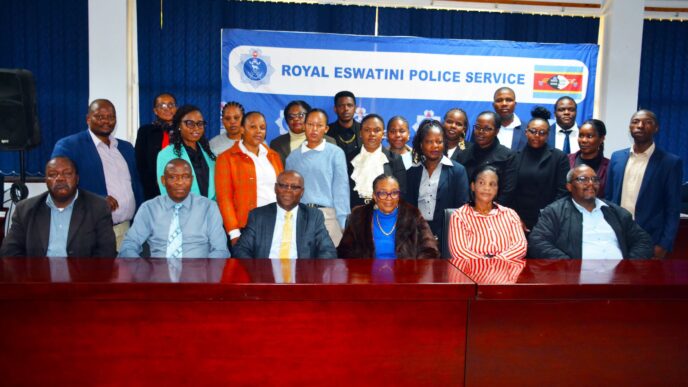 REPS officers have a photo opportunity after certification ceremony. Photo: REPS/Facebook