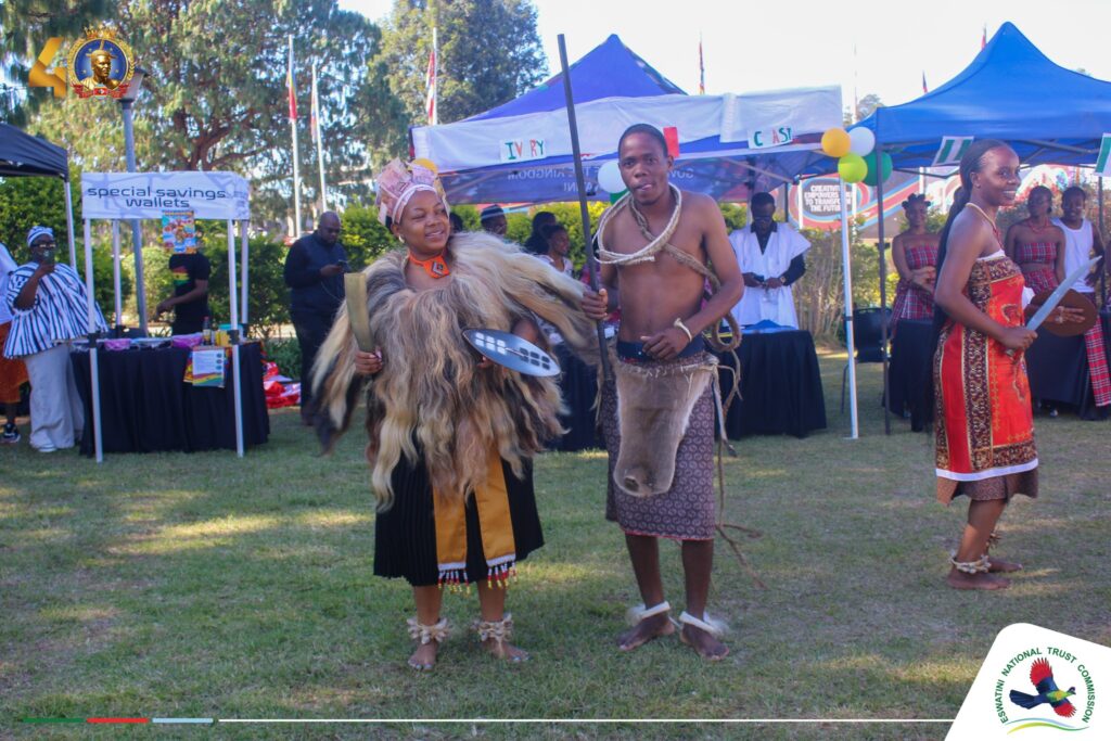 Semester 4 International Tourism students at Limkokwing University of Creative Technology present their country research during the live cultural exhibition held at the LUCT Multipurpose Hall lawn on 28 May 2026. (Picture: Eswatini National Trust Commission)