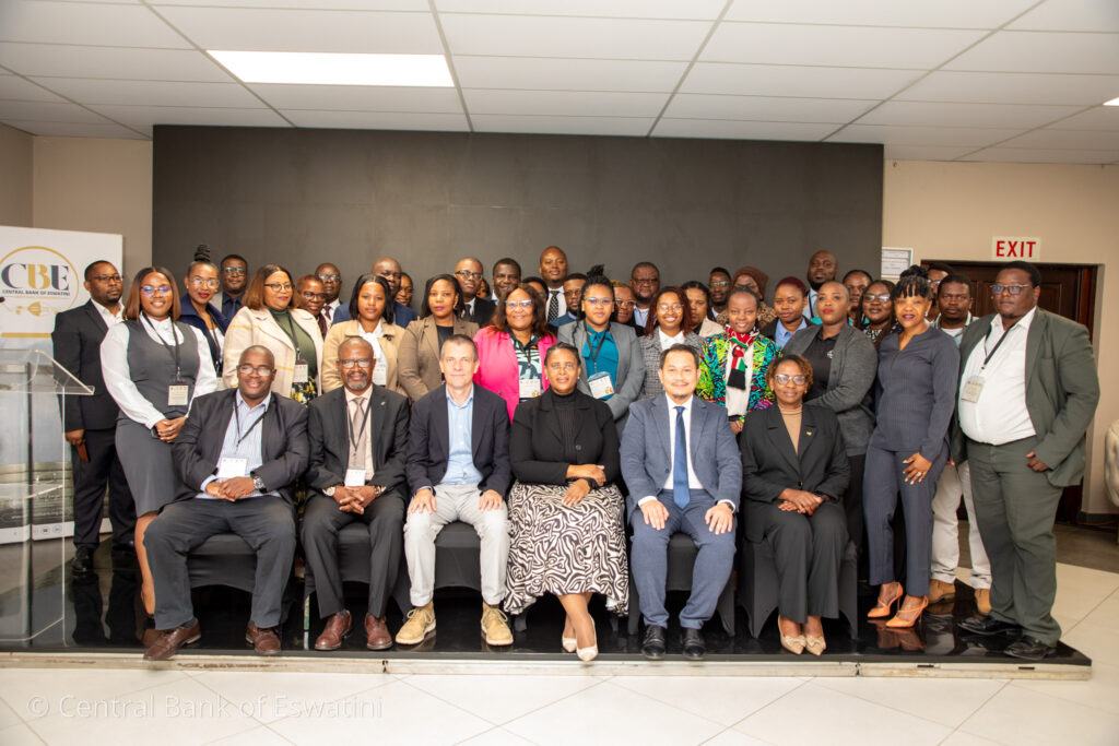 Participants pictured at a Central Bank of Eswatini workshop on the establishment of a Movable Collateral Registry, hosted in partnership with the Alliance for Financial Inclusion. (Photo: CBE/Supplied)