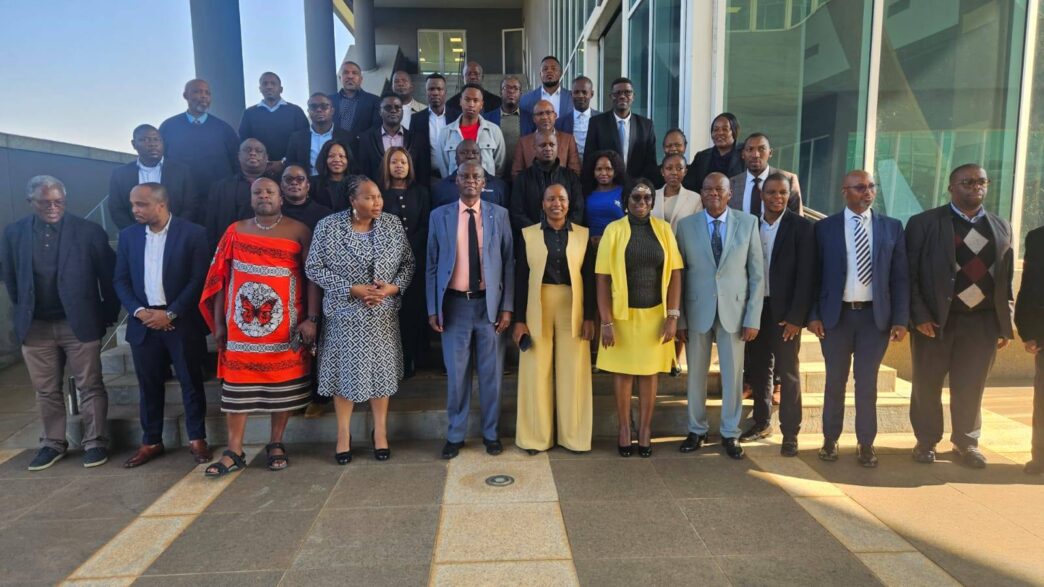 Officials from the Kenya High Commission and the Eswatini Ministry of ICT pictured together during the two-day stakeholder engagement visit covering innovation, research, agriculture and digital transformation. Photo: Ministry of ICT