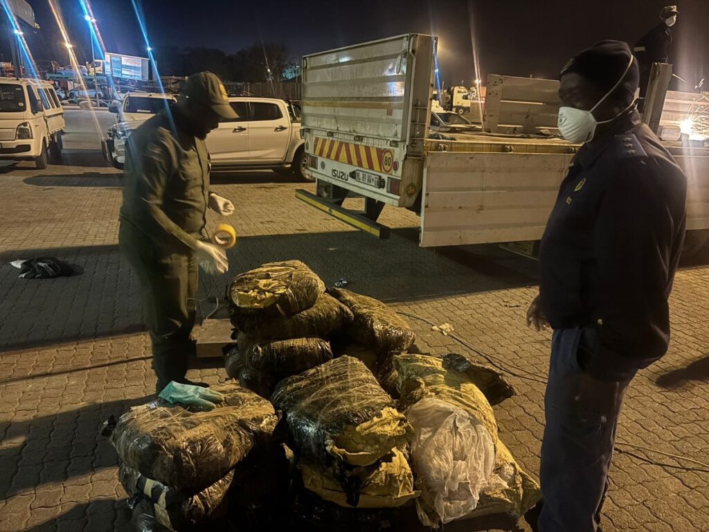 BMA officers seized 713 000 grams of methaqualone hidden inside a truck at Beitbridge, in what authorities are calling South Africa's biggest drug bust in history. | Photo: Supplied