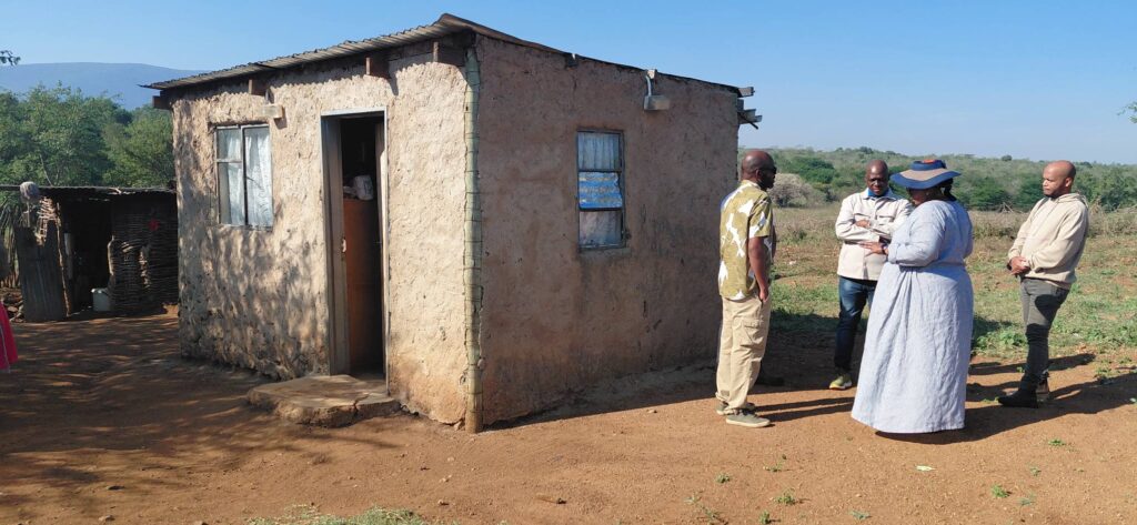 One of the damaged homes in Matsanjeni South that was destroyed by a hailstorm, leaving families without safe shelter. (Picture: Deputy Prime Minister's Office)