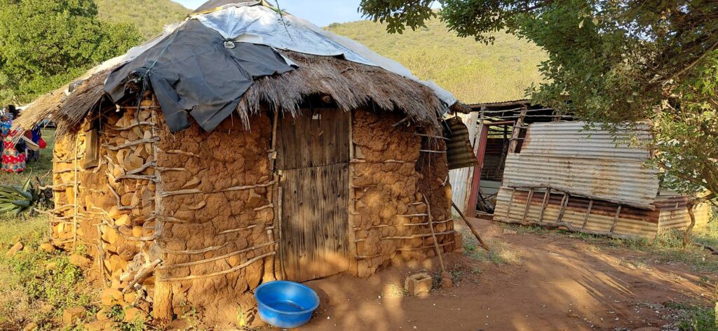 One of the damaged homes in Matsanjeni South that was destroyed by a hailstorm, leaving families without safe shelter. (Picture: Deputy Prime Minister's Office)
