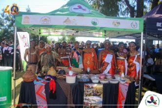Semester 4 International Tourism students at Limkokwing University of Creative Technology present their country research during the live cultural exhibition held at the LUCT Multipurpose Hall lawn on 28 May 2026. (Picture: Eswatini National Trust Commission)