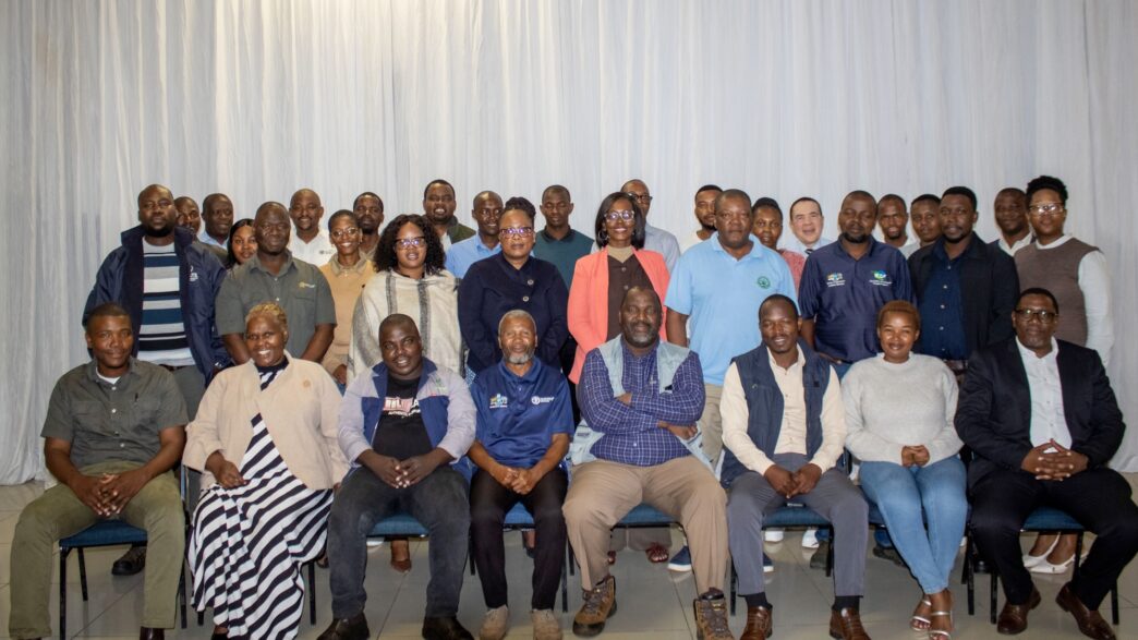 Officials from the Ministry of Agriculture, FAO representatives, farmers, private sector actors, financial institutions and policymakers pose for a group photo during the validation workshop for the Sector Development Plan Agreements for the coffee and banana value chains held in Manzini on Wednesday