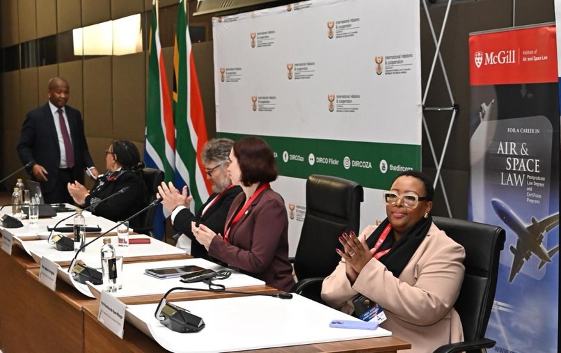 Panelists at the Africa Space Law and Policy Conference held at DIRCO in Pretoria on 28 May 2026. (Picture: Department of International Relations and Cooperation)