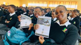 Learners from Swazi National High School attend the ESIA school engagement on Tuesday, where they were addressed by ESIA Executive Director Dr. Ndiphethe Mabila and representatives from ACCA. Photo: ESIA