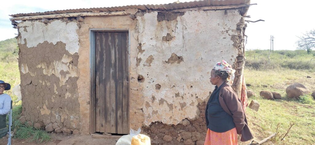 One of the damaged homes in Matsanjeni South that was destroyed by a hailstorm, leaving families without safe shelter. (Picture: Deputy Prime Minister's Office)