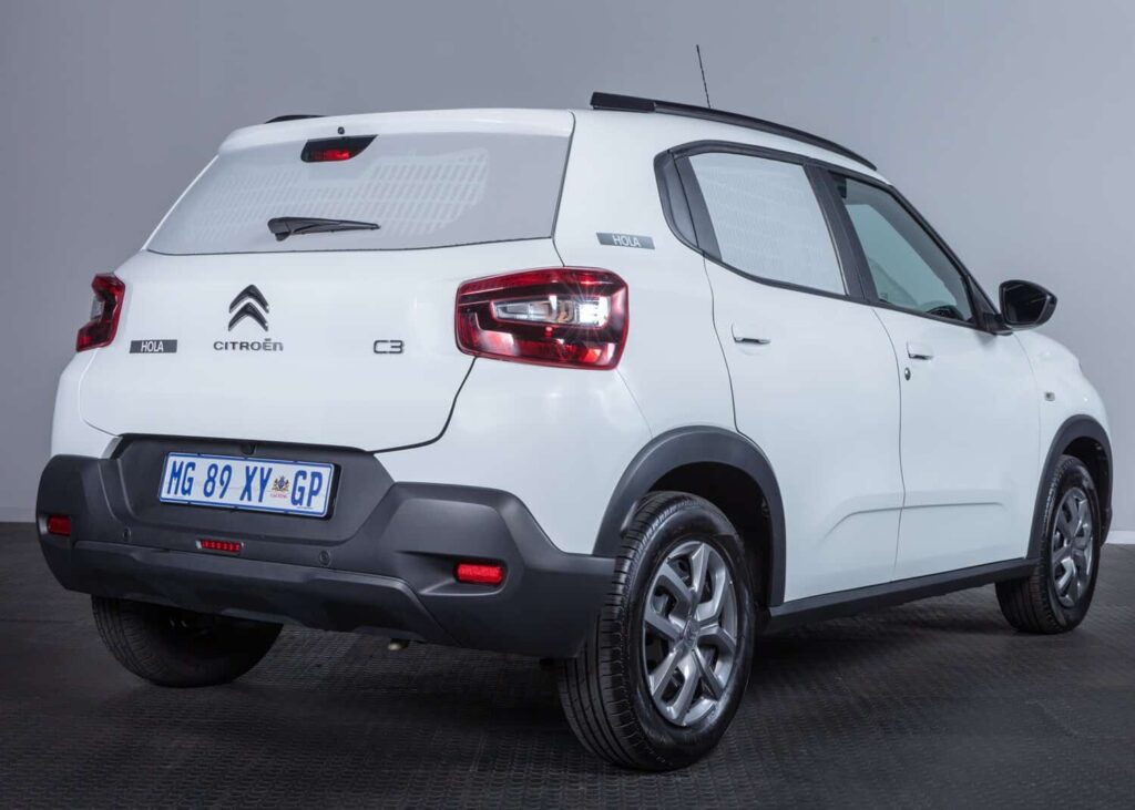 Compared to the normal C3, the Hola’s rear and side windows have been covered. Picture: Citroën