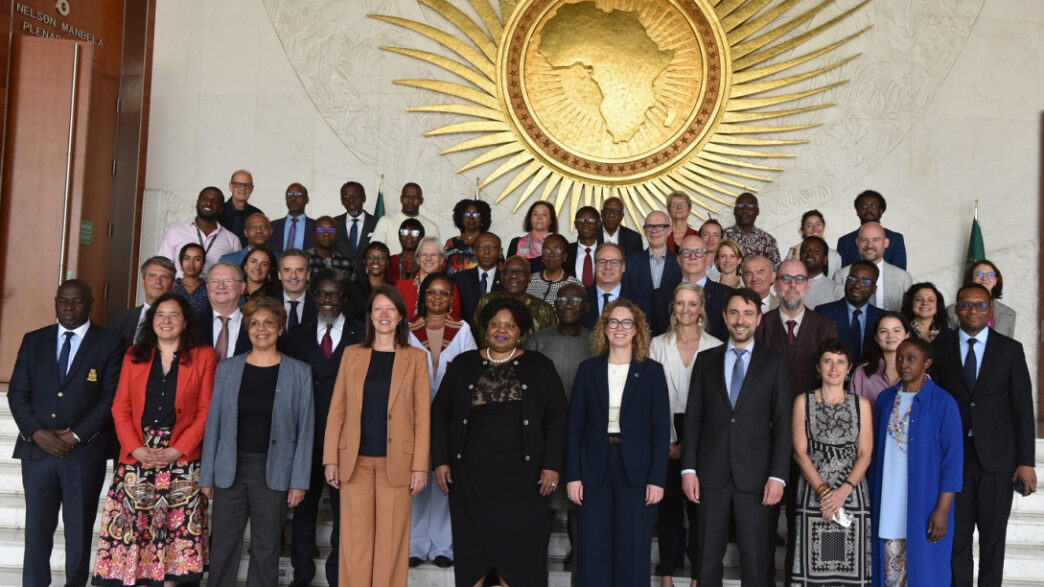 Dignitaries, ambassadors and museum directors from Africa and Europe at the launch of the African-European Museum Partnership (AEMP) at the AU Headquarters in Addis Ababa, Ethiopia, on Tuesday, 29 April 2026. Photo: EU Delegation to the African Union