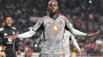 Evidence Makgopa of Orlando Pirates celebrates after scoring during the Betway Premiership 2025/26 game between Stellenbosch FC and Orlando Pirates at Athlone Stadium on 5 May 2026 © Nic Bothma/BackpagePix